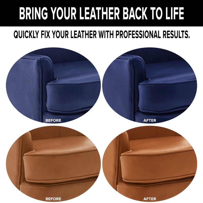 Leather Color Restorer - Dark Gray - Repair Couch, Furniture,