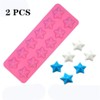 2PCS 12 Holes With star Shape Silicone Bakeware Mold For