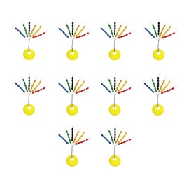 Drchoer Float Stops For Coarse Fishing: Multicolor Fishing Bobber Stoppers Fishing Line Stops Large Medium Small Available(Multicolor Oval L 300pcs)