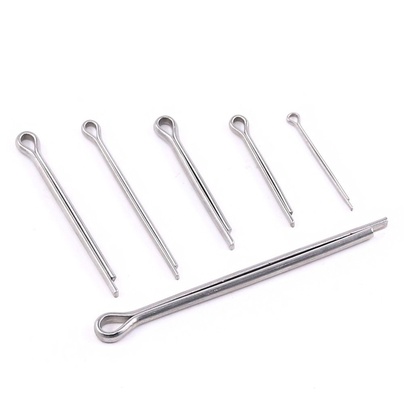 Glarks 90Pcs 304 Stainless Steel Cotter Pin Clip Key Fastner
