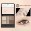 FOMIX Eyeshadow Palette Orange Glitter Matte Brush Included Popular Eye