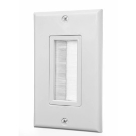 HDTVHOOKUP Audio Video Wall Plate Single Brush Universal Wall plate USA Seller Shipping