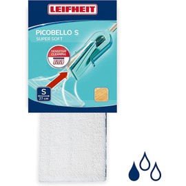 Leifheit Picobello S Mop Replacement Pad - Super Soft Fibre, for Cleaning Wood Floor, 27 cm Wide, for Picobello Mop, Picobello Replacement Head