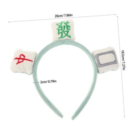 SAFIGLE Novelty Mahjong Headband Fun Hairband for Parties Lightweight and Comfortable Skincare Hairband Unique Design for All Ages for Events and Celebrations