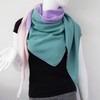 Gloop Women's Scarf XXL Knitted Triangle Scarf Cotton Triangular Scarf