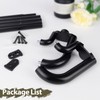 Double Curtain Rods 48 to 84 Inches, HOTOZON Blackout Double