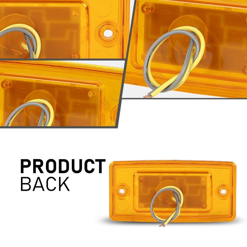 ALLGOOD LED Top Roof Running Cab Marker Light Rectangle Cab