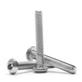 MroMax M3x20mm Hex Socket Head Machine Screws 304 Stainless Steel Inner Hex Socket Round Head Screw Fasteners Furniture Bolts Silver Tone 50Pcs