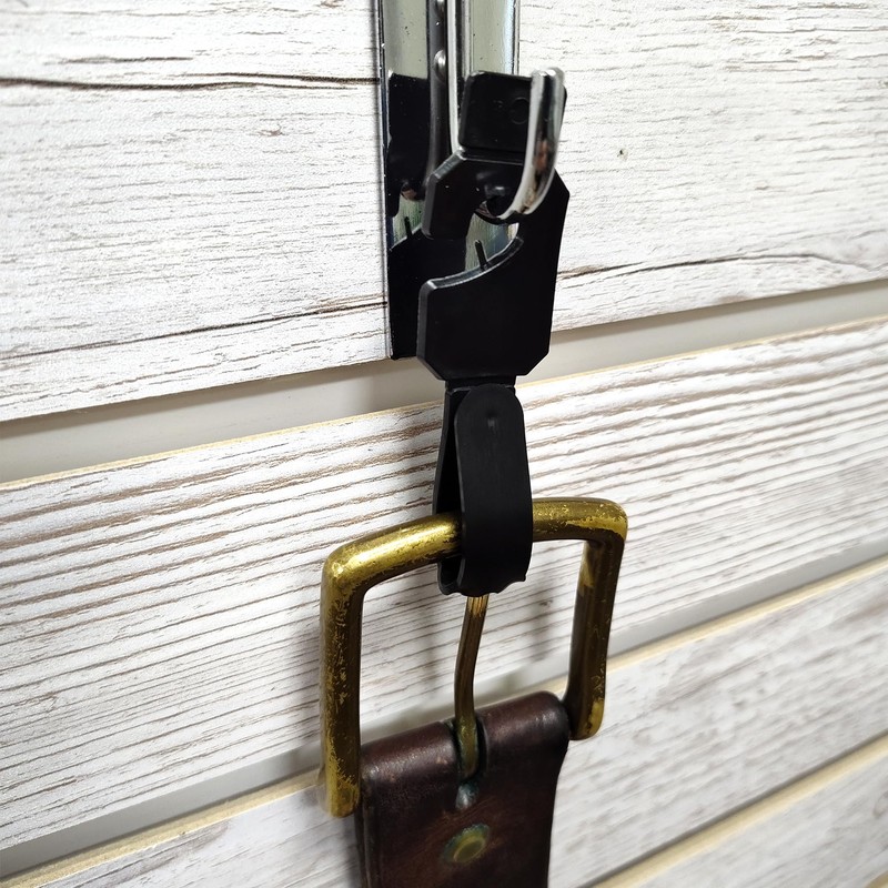 Black Belt Hangers for Retail - Economic Plastic Belt Hooks
