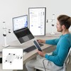 UPGRAVITY White Laptop Desk Mount with Vented Tray for Notebook