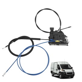 Dasbecan Sliding Door Latch Lock Actuator with Cables for Right Passenger Side Slide Door Compatible with RAM ProMaster Cargo Van 1500 2500 3500 2019-2025 Door Parts Replaces# 68226180AI 68226180AG