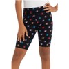 Champion Girls' Legacy American Classics All-Over Tight Biker Shorts, black
