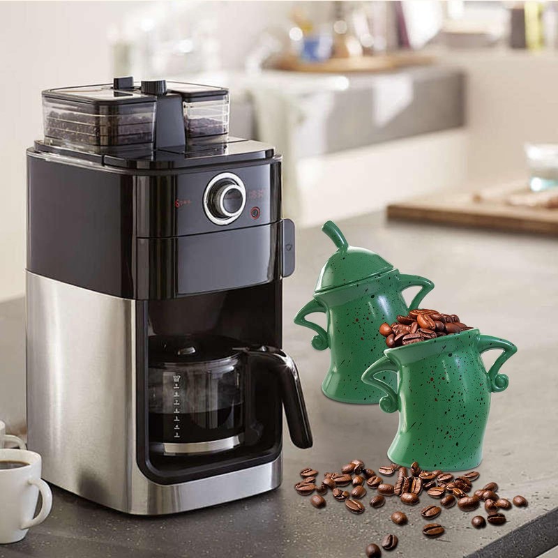 GUAOOYY Canister with Attitude, 27OZ Plastic Coffee Canister with Lid,