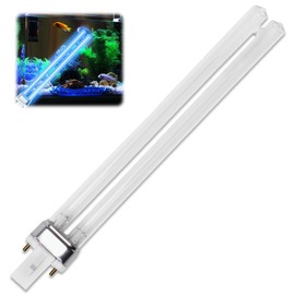 11W G23 2PIN Pond Filter Bulbs UVC Ultra Violet Bulbs for Filters & Clarifiers PLS Replacement UV Bulb/Tube Used for Equipment and Places that Require Disinfection in Fish Ponds and Fish Tanks 1 Pack