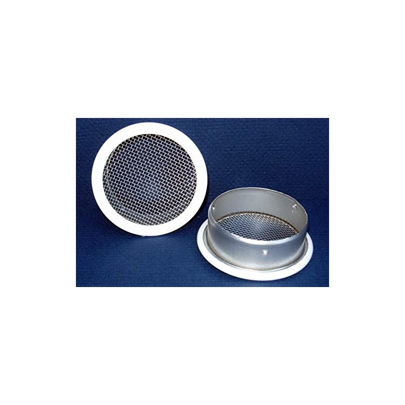 6" Round Open Screen Vent - White - Pkg of