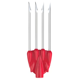 SEAC Killer 4P Long – Fiocina Subacquea a 4 Punte in Acciaio Temperato – Accessorio per Fucili da Pesca Sub – Filetto M7 – Corpo in Nylon Antiurto – Lunghezza Totale 160 mm