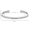 Kistanio Ladies Bangle with Engraved Message - Friends Forever -