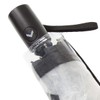 Isotoner Ladies Heavy Duty Transparent Manual Open/Close Umbrella PVC Black