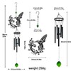 Quterhero Hummingbird Wind Chimes, Metal Outdoor Decor for Garden, Patio,
