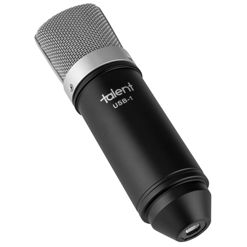 Talent All-in-One USB Podcast Condenser Microphone with Vocal Booth, Shock