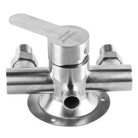 Laroal Modern Wall Mounted Shower Faucet Shower Taps Bar With Control Valve Stainless Steel Shower Faucet Hot And Cold Water Mixer Wall Mounted