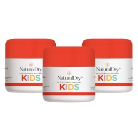 Naturaldry Pack Desodorantes Kids Formato Crema Infantil Niñas Niños Obstruye Poros Elimina Mal Olor Bicarbonato Aluminio Parabenos Aroma Mandarina
