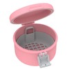 ANYLEY Leak-Proof Denture Case, Secure Lock Cleaning Box with Strainer
