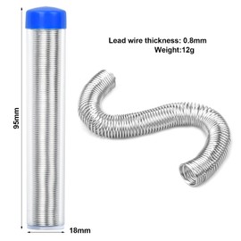 Dokpav 3 Pcs Lead Free Soldering Wire, 0.8 mm Soldering Wire with Flux, Silver Tin Wire, Soldering Wire for Solder, Wire Solder, Soft Solder Soldering, Soldering Material Accessories,12g/pc