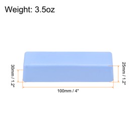 HARFINGTON 2pcs Metal Buffing Polishing Compound Bars for Aluminum, Stainless Steel, Buffing Wheel, 3.5oz Each, Blue