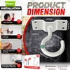 [UPGRADED] 2Pcs 200LBS Rotatable Ceiling Hooks with 4 Screw Points