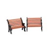Table Accents Lemax Set of Two Park Benches