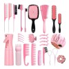 28 Kit Peines Regadera Pinzas De Cabello De Peines Cepill