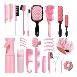 28 Kit Peines Regadera Pinzas De Cabello De Peines Cepill
