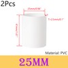 Ctyjia 2 PCS PVC Coupling Straight PVC Pipe Fitting Coupling,