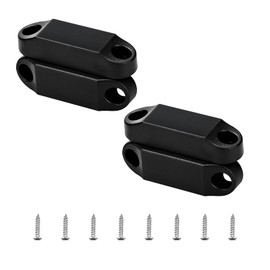 RVGUARD RV Magnetic Baggage Door Catch, RV Magnetic Door Holder to Keep Door Open, RV Storage Door Latch for RV, Trailer, Camper (Black 2 Pairs)