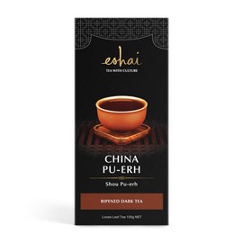 Eshai China Pu-erh Tea (Shou Pu-erh) - Ripened Dark Tea - 100g Box Loose Leaf Tea