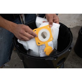 Dustless Technologies Wunderbag- Shop Vac Universal High Capacity Pre-Filter bags for Wet Dry Vacuums, 2 Pack (12-18 Gallon). Commercial, Contractor, Professional, Home use. Wet and Dry