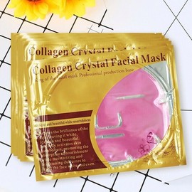 24K Gold Face Mask PINK NATUREGURU Bio Collagen Face Mask Pink For Anti Aging, Whitening, Puffiness, Anti Wrinkle, Moisturizing, Deep Tissue Rejuvenation and Hydrates Skin X 5Pack (5)