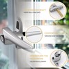 Bwintech 4 Pcs Offset Satin Chrome UPVC Zinc Alloy Window