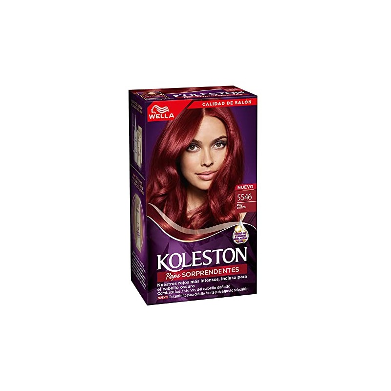 Koleston Tinte Permanente 5546 Rojo Exótico, 70 ml - Paquete