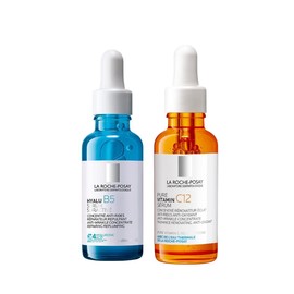 Kit La Roche-Posay Rutina Hidratante Anti-Arrugas/Anti-Oxidante: Hyalu B5 Suractivated Serum 30ml + Serum Vitamina C12, 30ml