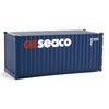 Walthers Scenemaster HO Scale Model of GE Seaco (Blue, White,