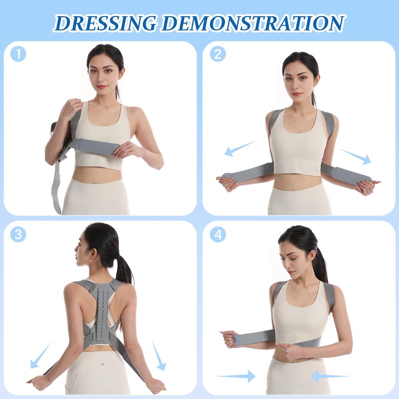 EOPUOZS Back Straightener, Posture Corrector for Men and Women, Adjustable