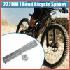 ACROPIX 36pcs 14G J Bend Bicycle Steel Spokes 232mm 9.13"