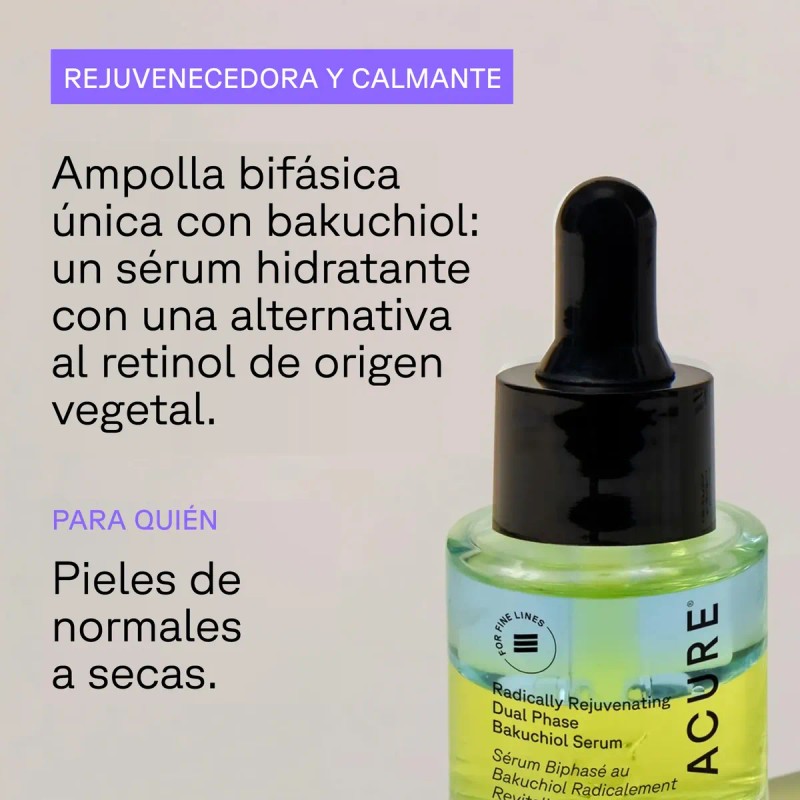Serum Rejuvenecedor Acure Con Bakuchiol Hidrata Arrugas 30ml