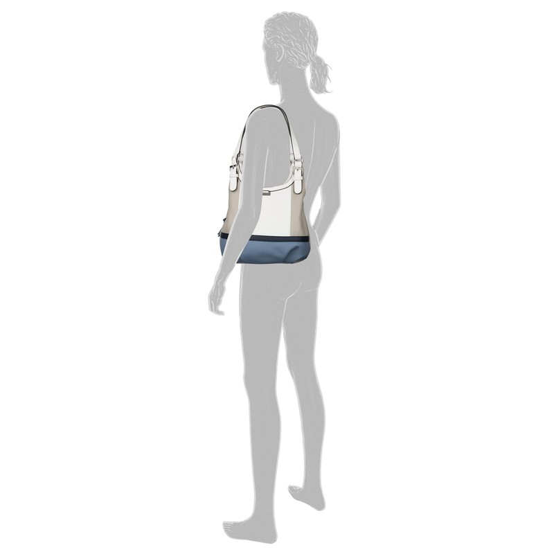 TOM TAILOR Juna Women's Shopper Shoulder Bag Zip Small, blue,