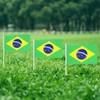 Brazil Flag Brazilian Small Stick Mini Hand Held Flags Decorations