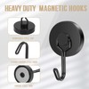 Neosmuk Magnetic Hooks,80lb Heavy Duty Earth Magnets with Swing Hook