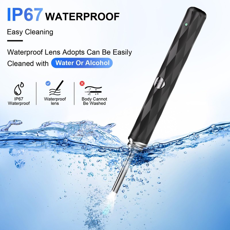 High-Definition Ear Wax Removal, Wireless Ear Cleaner, Safe and Gentle