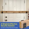KOMOHOM 2x4 Door Barricade Brackets for Wood, U-Shaped Security Brackets